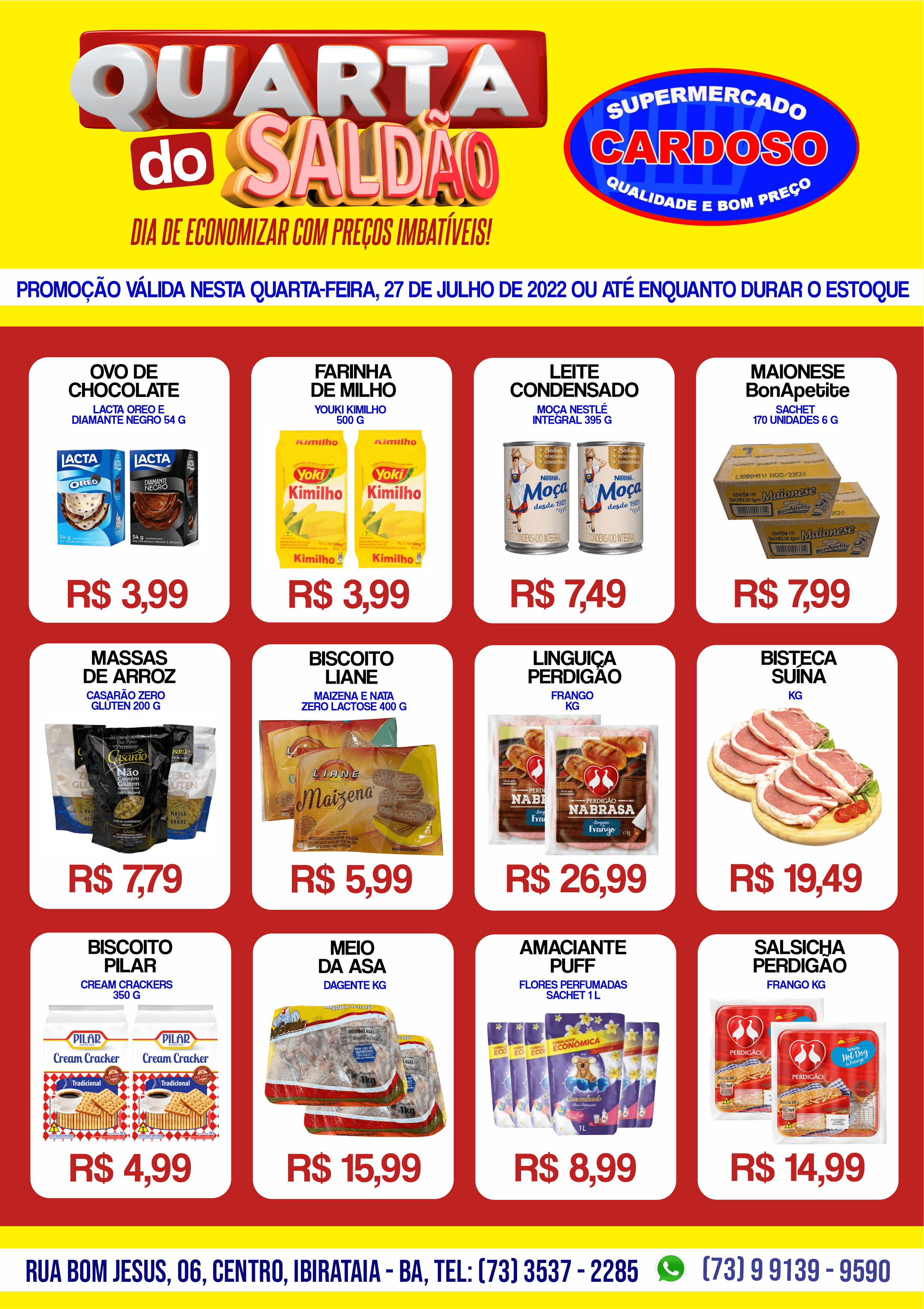 Quarta do Saldão é no Supermercado Cardoso
