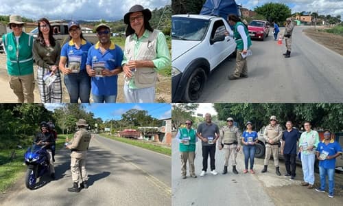 Ibirataia: Secretaria de Agricultura realiza blitz educativa para conscientizar sobre animais soltos nas rodovias do município