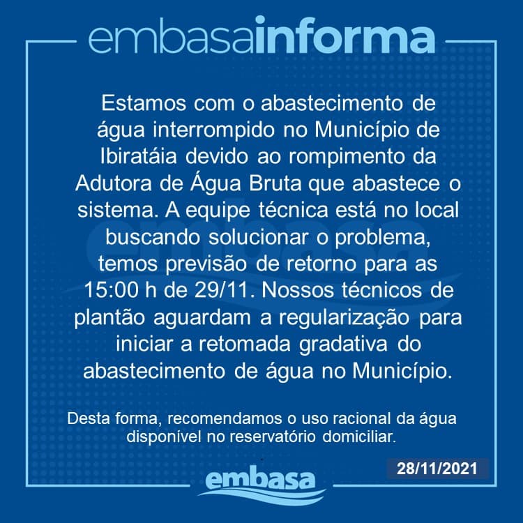 Comunicado - Embasa