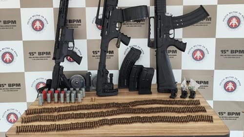 Polícia apreende fuzil, duas espingardas e grande quantidade de munição em Itabuna