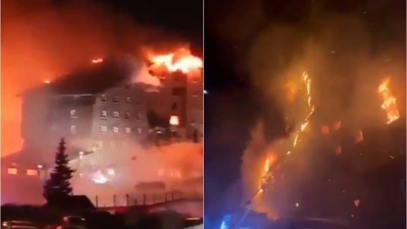 Incêndio em hotel de estação de esqui na Turquia deixa 66 mortos e 51 feridos