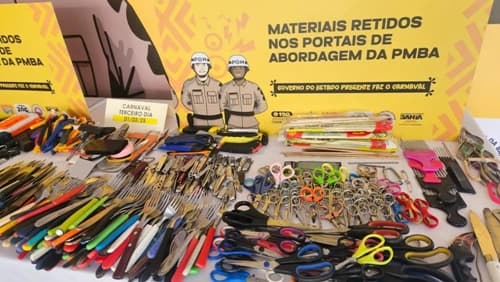 PM impede acesso de 962 objetos proibidos aos circuitos em Salvador