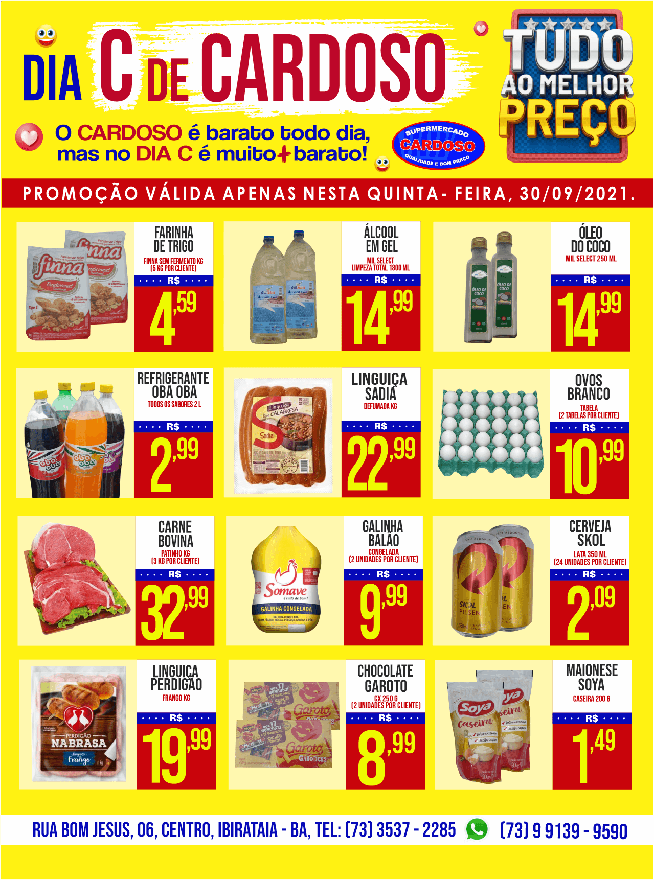 DIA C DE CARDOSO | PROMOÇÃO DO FINAL DO MÊS