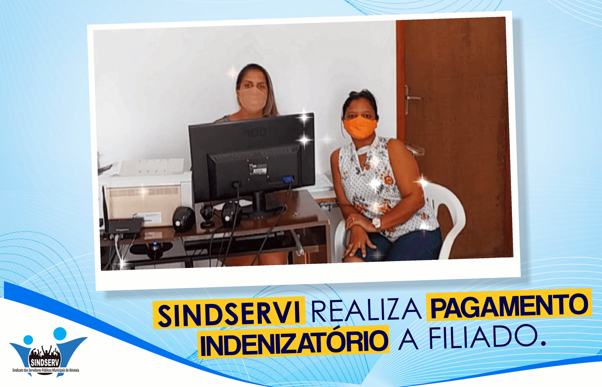 SINDSERVI realiza pagamento de indenização a filiado contra o Banco do Bradesco