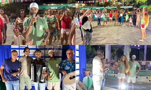 Aulão de dança e trio de forró marcaram o "Encontros no Coreto", aquecendo o público para o São João 2025.