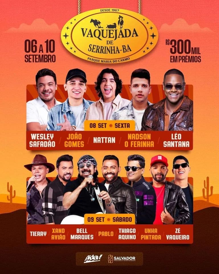 Vaquejada de Serrinha abre vendas de ingressos neste sábado