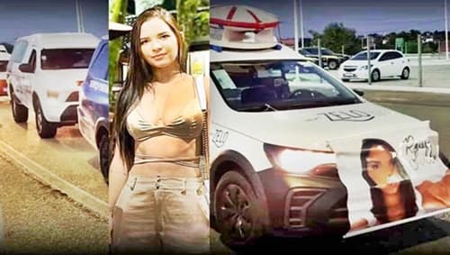 Corpo da miss Raissa Suellen chega à Bahia e cortejo comove moradores