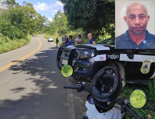 Motociclista de 55 anos morre em acidente na BA-650, entre Ipiaú e Ibirataia