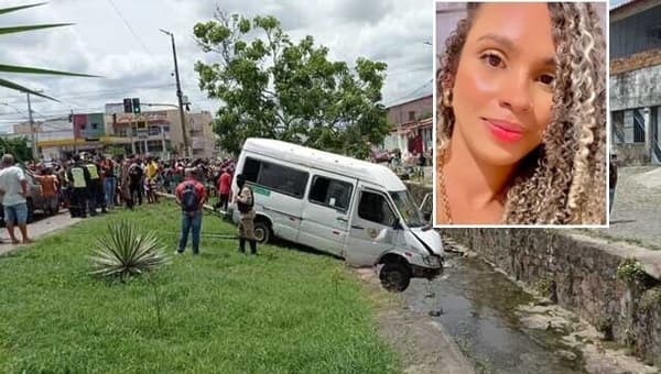 Van perde controle em avenida atropela e mata condutora de biz