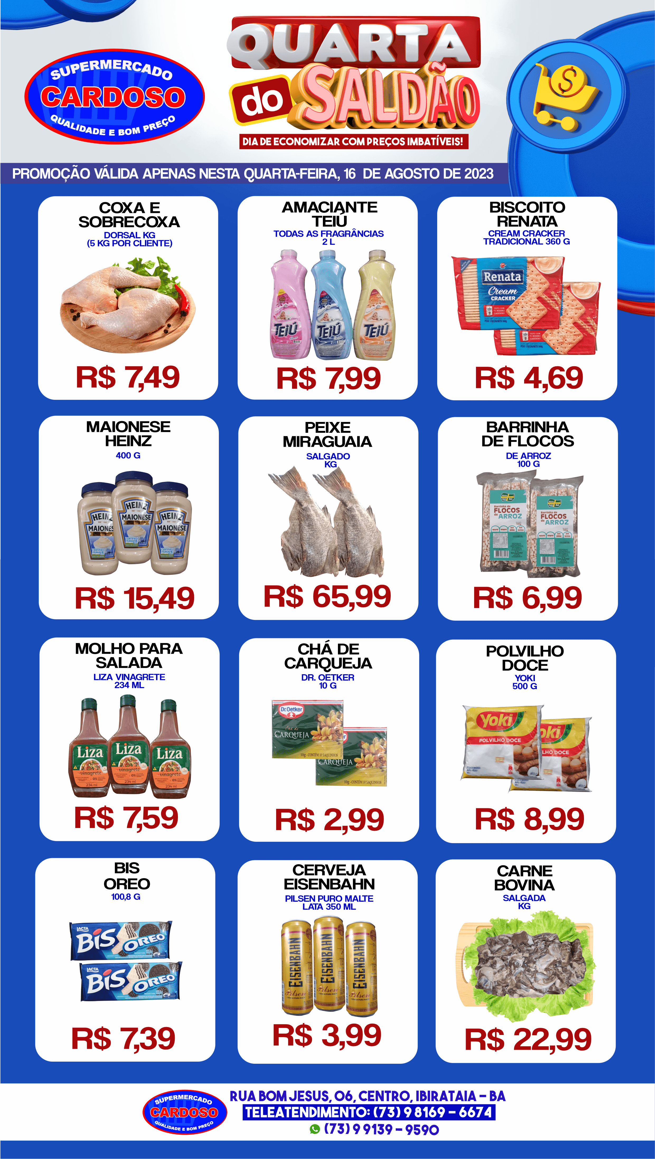 Promoção: Quarta do Saldão no Supermercado Cardoso
