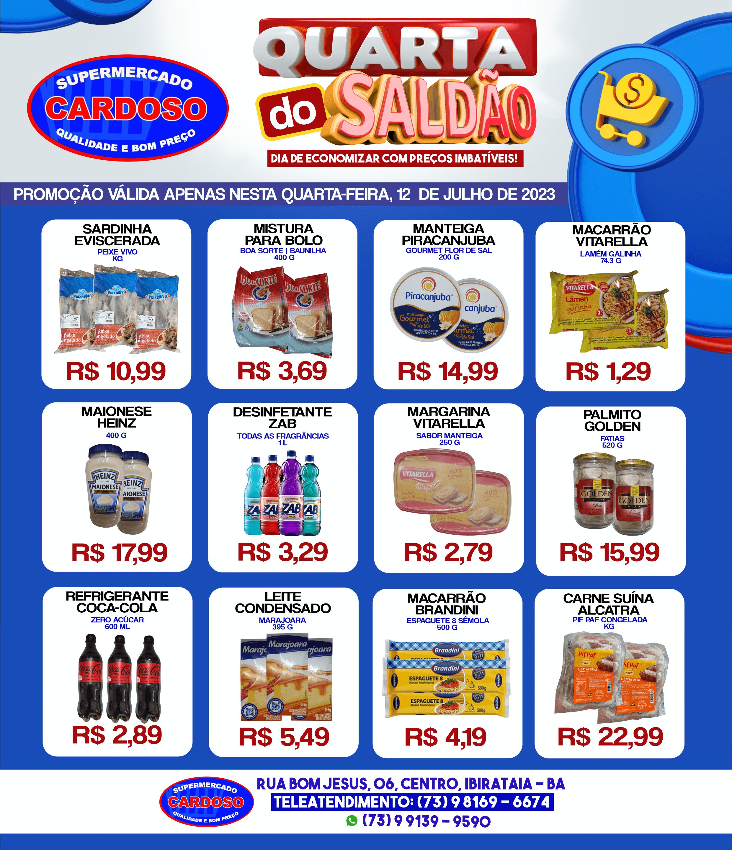Promoção: Quarta do Saldão no Supermercado Cardoso