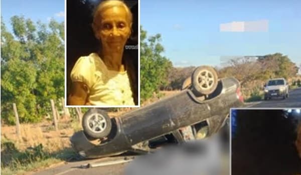 Idosa carinhanhense morre após carro capotar no município de Serra do Ramalho