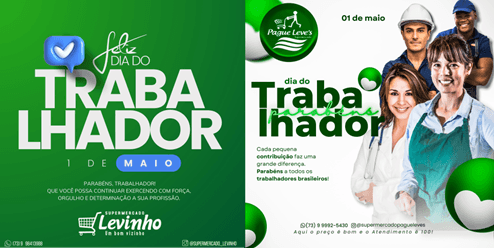 Homenagem da Rede Pague Leve's ao Dia do Trabalhador | Carlos do Pague Leve's