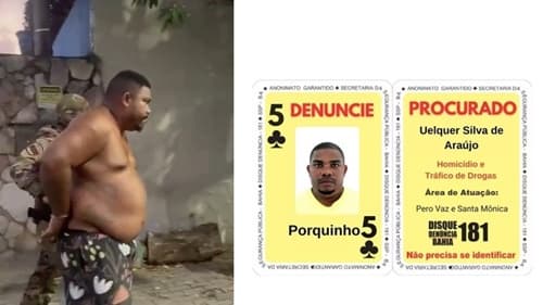 Liderança de facção carioca, "cinco de paus" do Baralho do Crime é preso