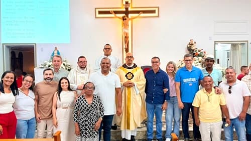 Ibirataia: Prefeito Sandro Futuca participa de procissão em homenagem ao padroeiro do Distrito de Algodão