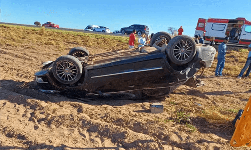 Capotamento deixa 4 feridos na BA; motorista embriagado é preso