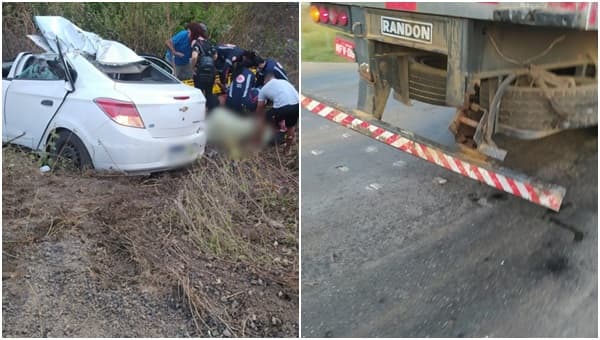 Acidente é registrado na BA-052 próximo a cidade de Irecê