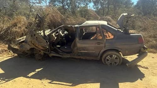 Pai morre após perder controle de carro em estrada de chão