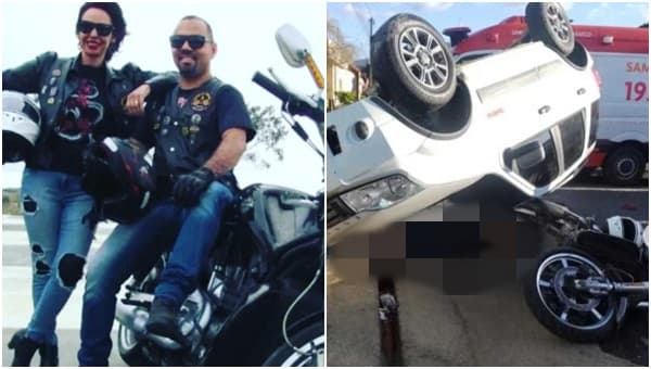 Carro desgovernado atinge moto e mata o casal Evandro e Iolanda em Conquista-BA