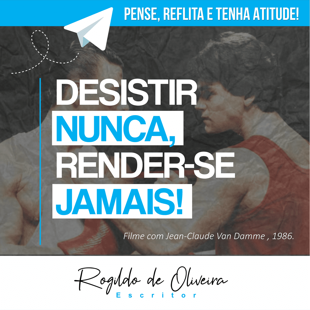 RETROCEDER NUNCA, RENDER-SE JAMAIS! - Reflexão com o Professor Rogildo de Oliveira