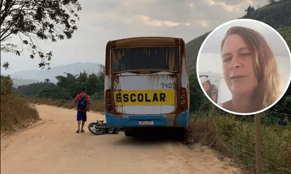 Professora morre após acidente com ônibus escolar na zona rural