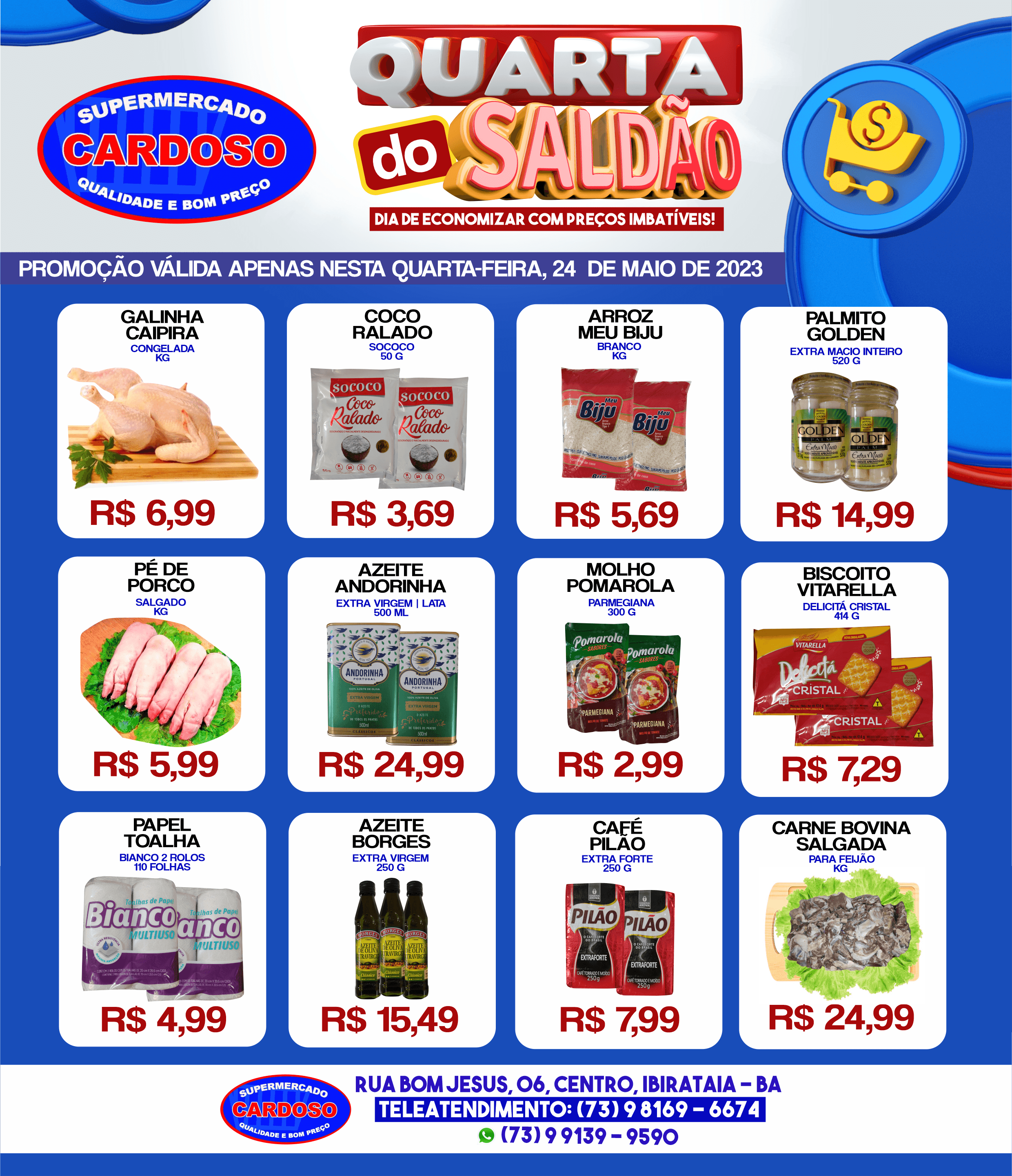 Promoção: Quarta do Saldão no Supermercado Cardoso