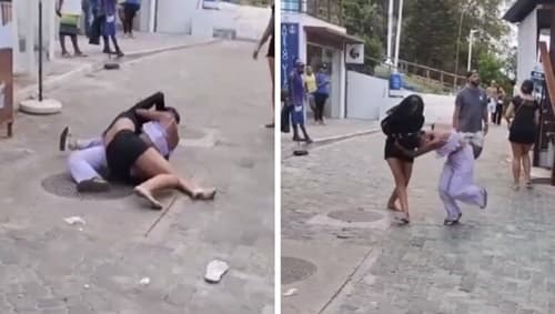 Mulheres brigam no Morro de São Paulo em plena luz do dia