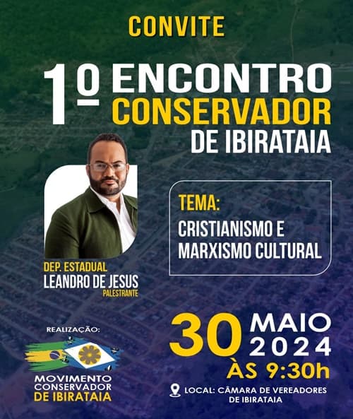 Movimento Conservador de Ibirataia Realiza 1º Encontro com Tema "Cristianismo e Marxismo Cultural"