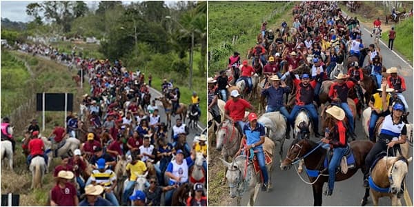 Neste último domingo, 10, aconteceu a Cavalgada da Nossa Terra em Ibirataia