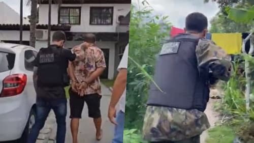 Polícia persegue e prende suspeito de engravidar enteada de 14 anos em Porto Seguro