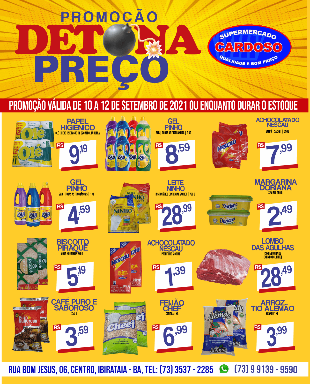DETONA PREÇO DO SUPERMERCADO CARDOSO