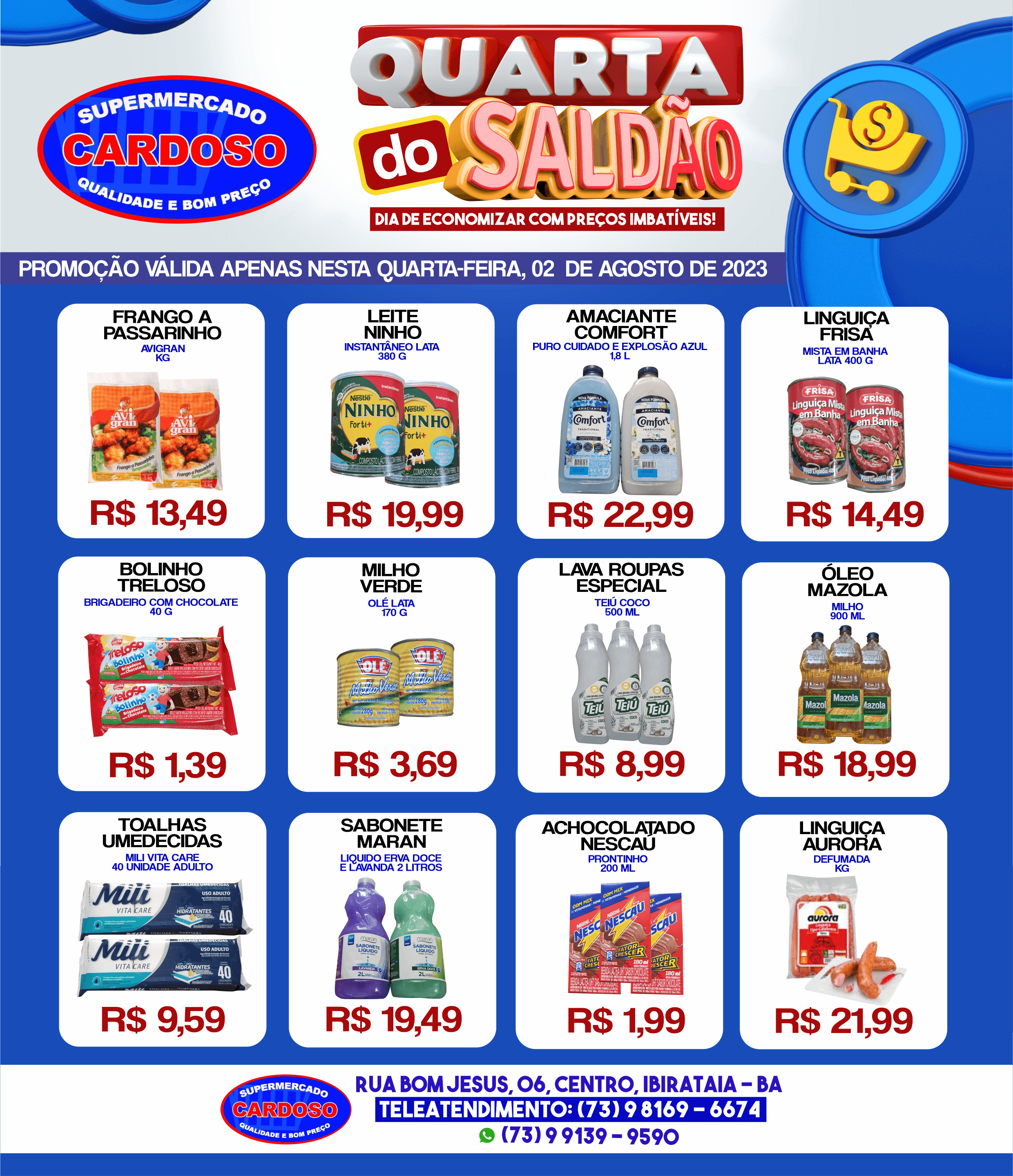 Promoção: Quarta do Saldão no Supermercado Cardoso