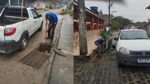 Ibirataia: Prefeitura intensifica limpeza das bocas de lobo para prevenir alagamentos