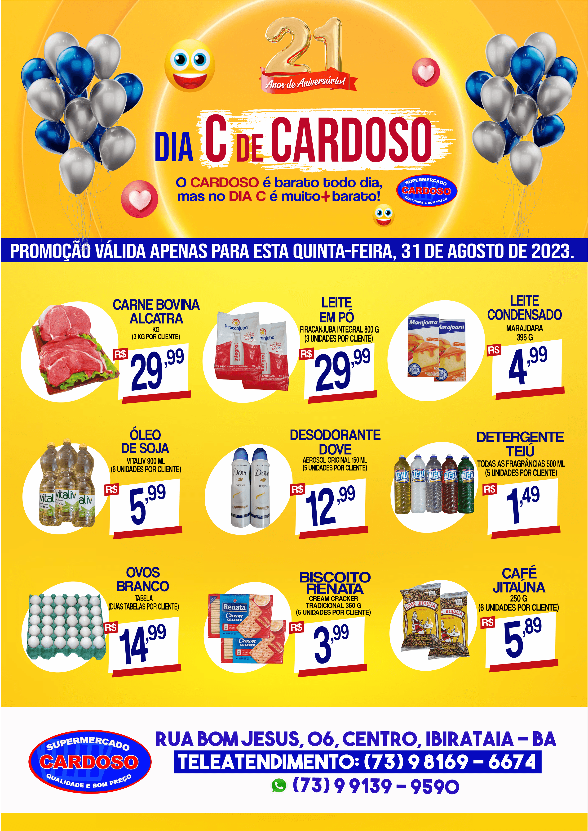 Promoção: DIA C DE CARDOSO | Supermercado Cardoso