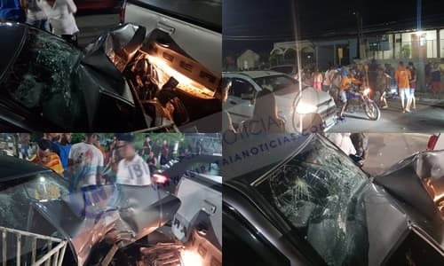Ibirataia: Veículo Colide na Praça Basílio Miguel de Souza (Jardim); vídeo