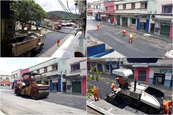 Prefeitura conclui pavimentação asfáltica da Rua José Thiara que dá acesso a Praça 7 de Setembro
