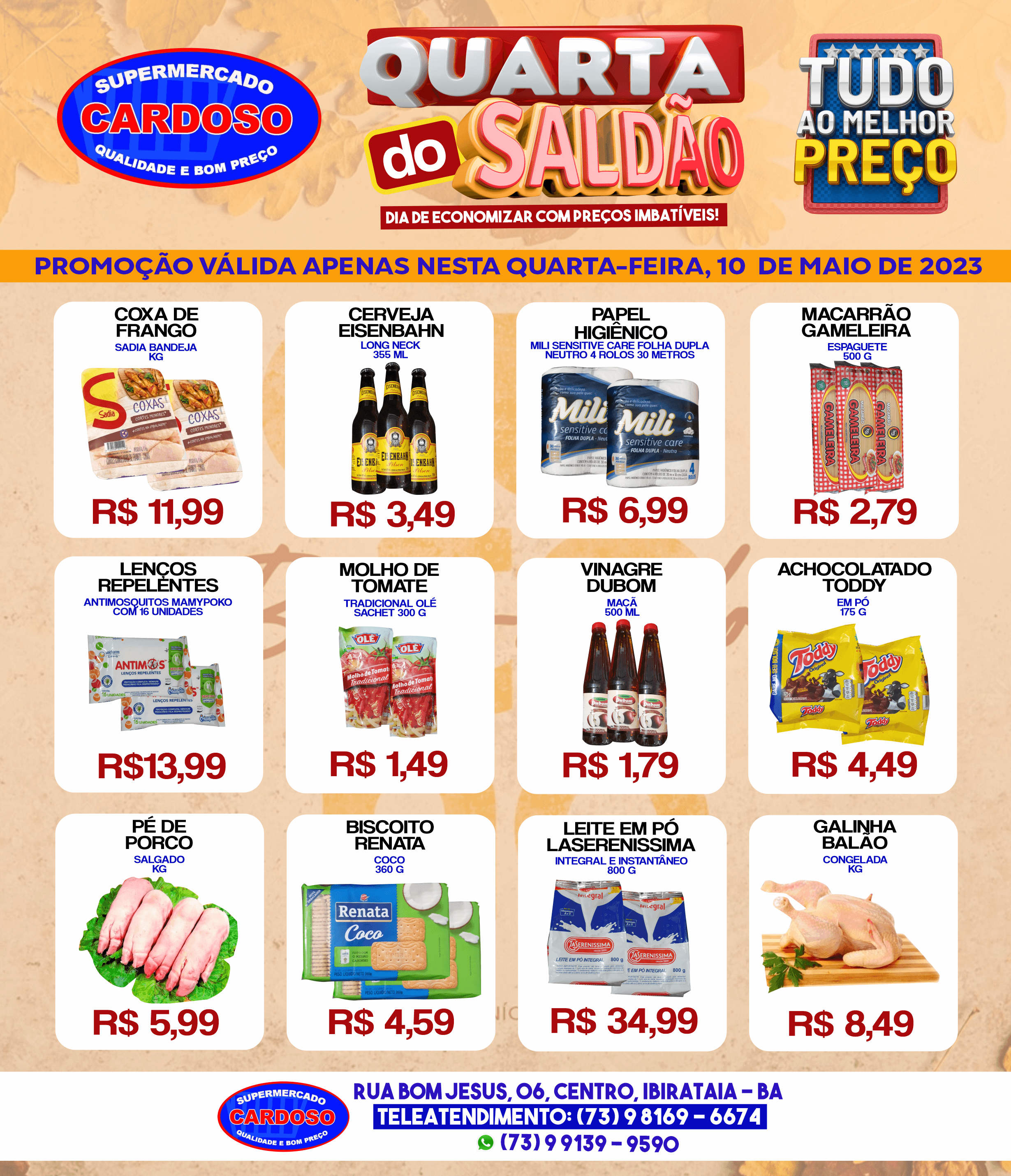 Quarta do Saldão no Supermercado Cardoso