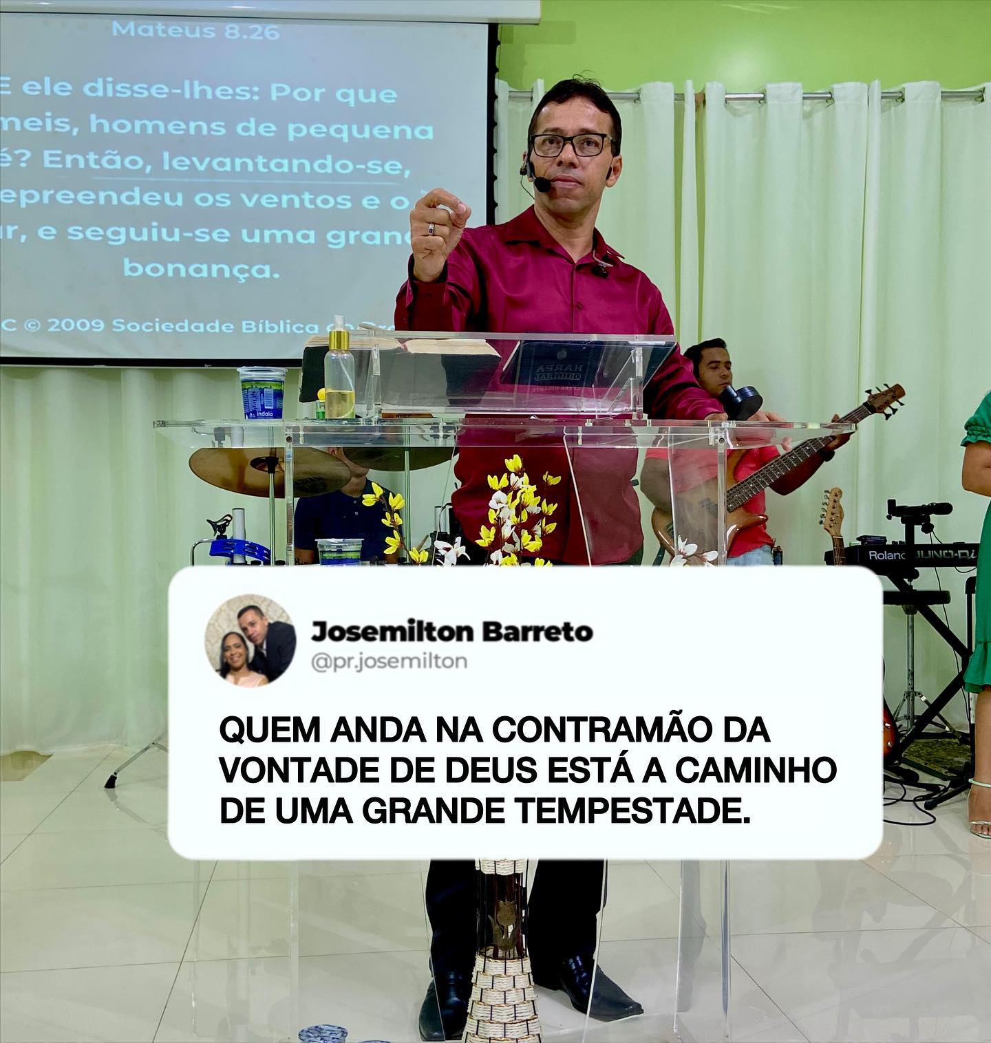 Mensagem: Tempestade que não provocamos. | Pr. Josemilton | Ministério Kairós | Ibirataia - Ba
