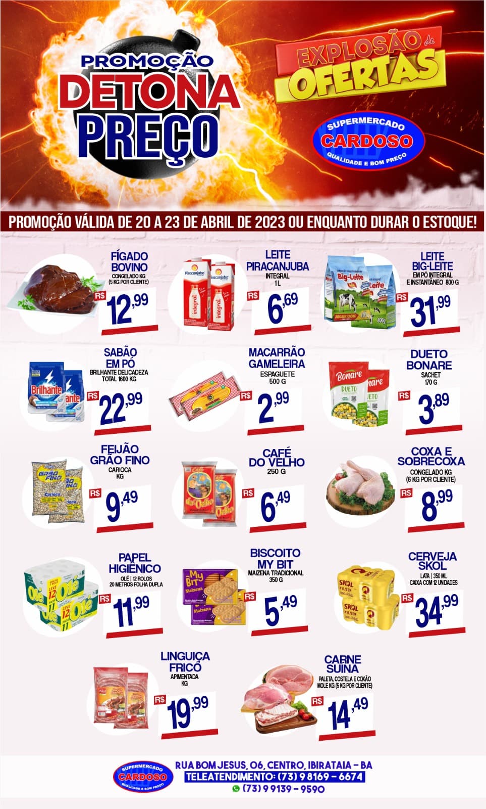 Detona preço é no Supermercado Cardoso