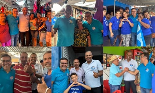 Ibirataia: Coligação "O melhor para Ibirataia" realiza visita na Feira Livre