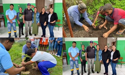 Dia do Meio Ambiente: Escolas Municipais de Ibirataia Plantam Mudas de Plantas Frutíferas e Florestais