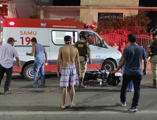 Ipiaú: Motociclista morre após acidente na Rua Rio Branco