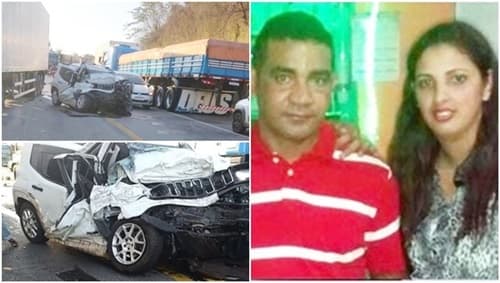 casal morre num grave acidente entre jeep e carreta na Bahia