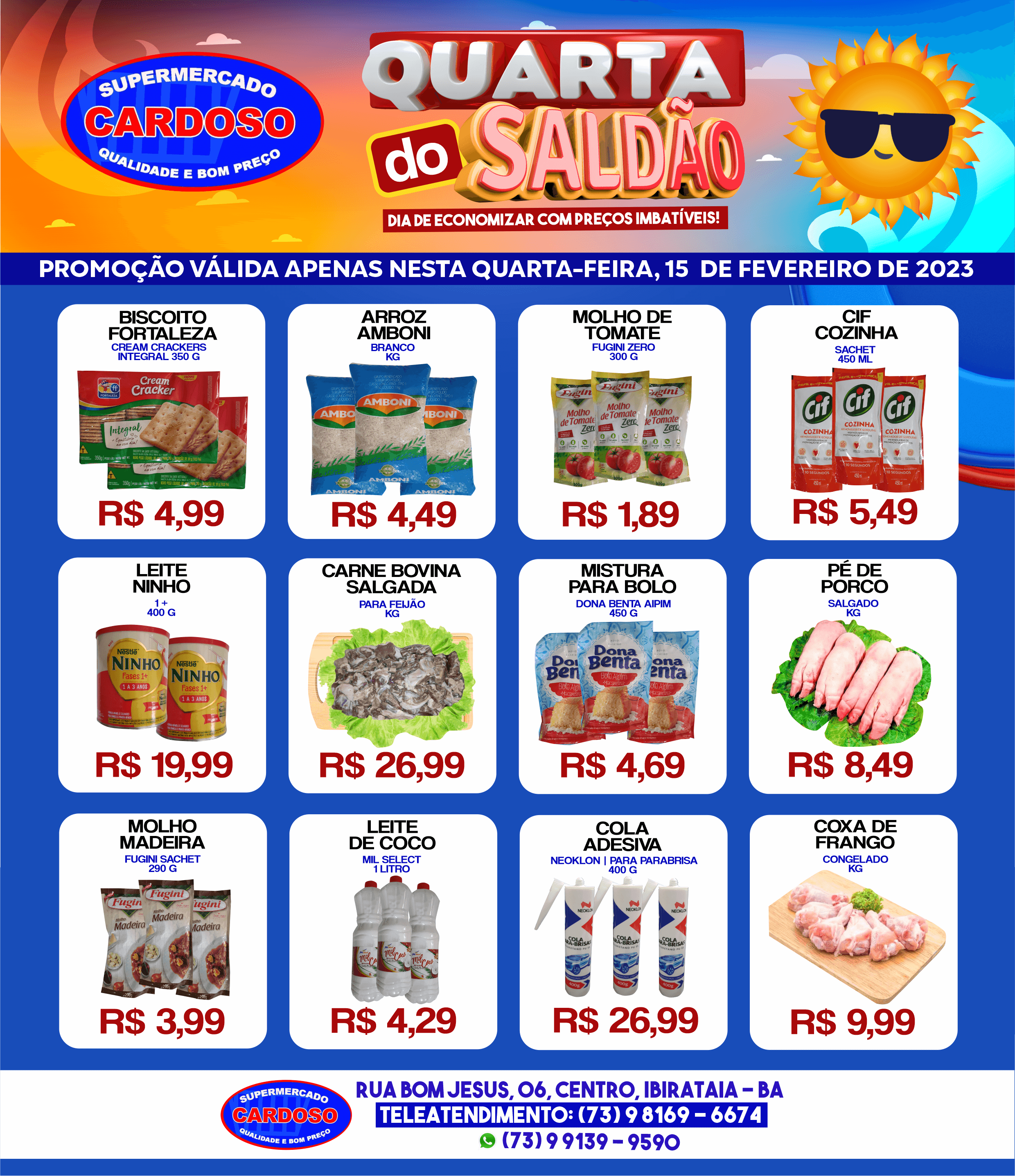QUARTA DO SALDÃO NO SUPERMERCADO CARDOSO