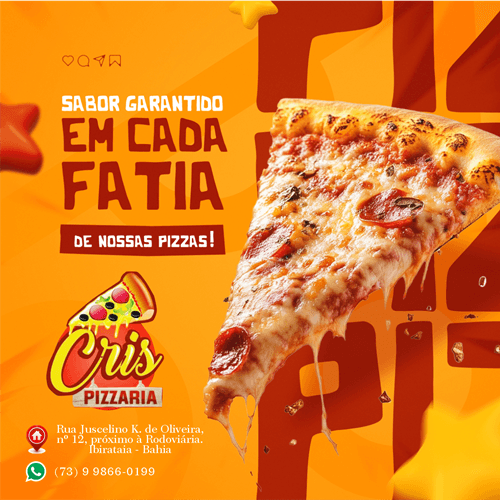 CRIS PIZZARIA | Venha saborear a melhor Pizza de Ibirataia!
