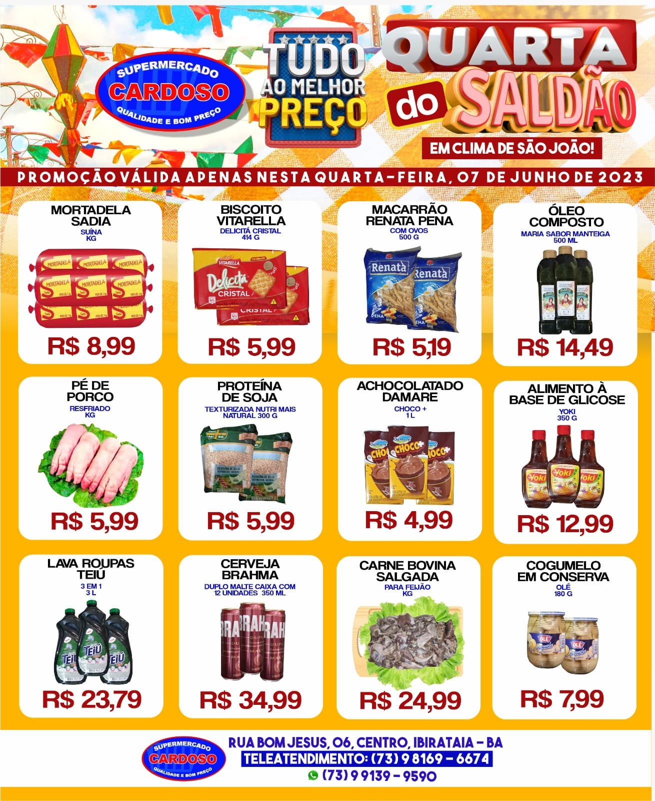 QUARTA FEIRA DO SALDÃO NO SUPERMERCADO CARDOSO