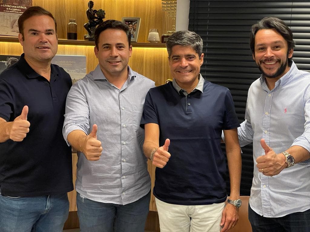 ACM Neto e Cacá Leão recebem apoio de mais dois prefeitos do PP