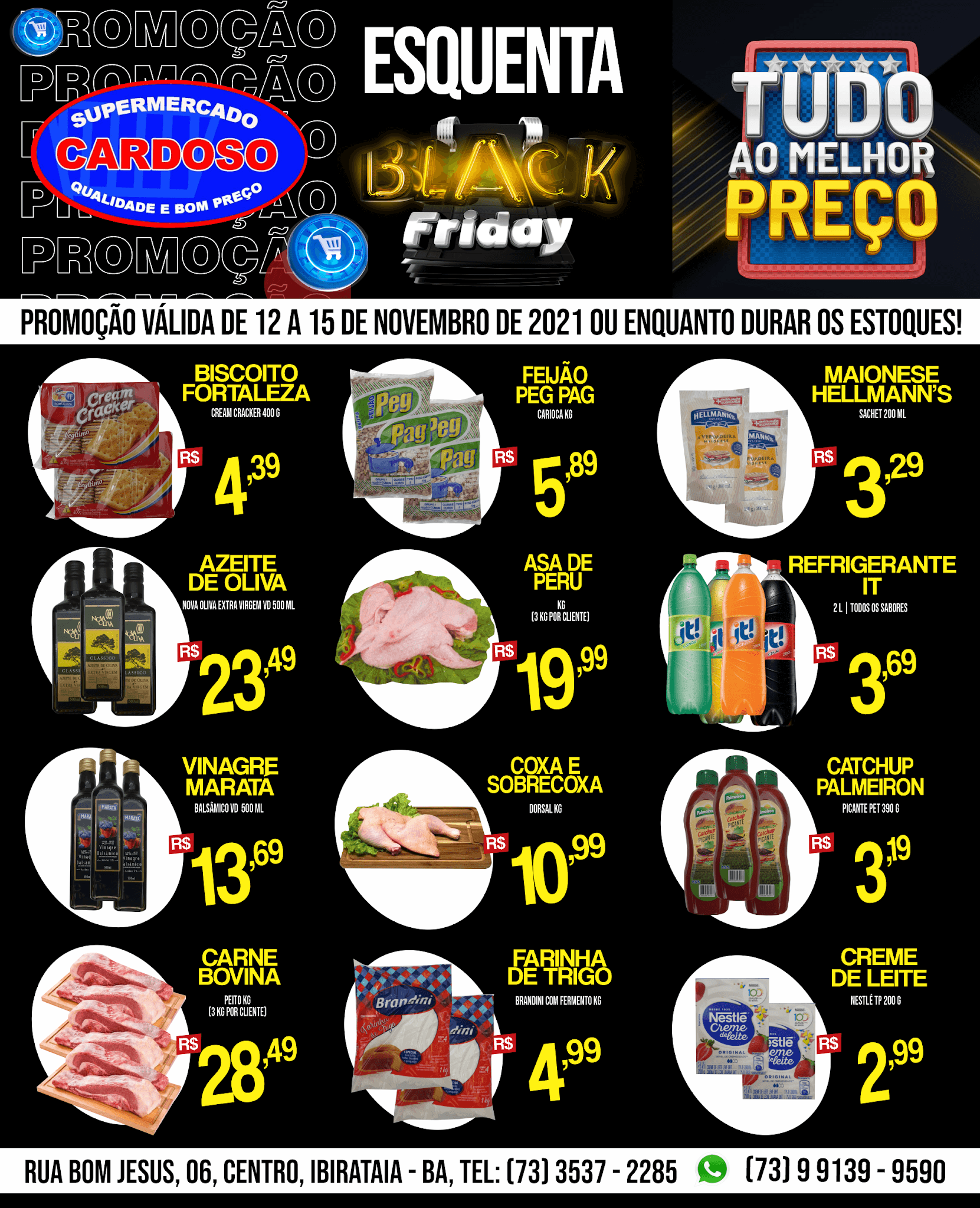 ESQUENATA BLACK FRIDAY 2021 DO SUPERMERCADO CARDOSO