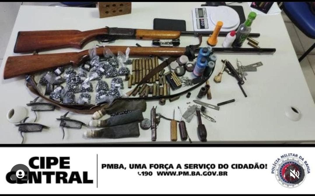 Ibirataia: Cipe Central desmancha fábrica de armas artesanais no Distrito de Algodão