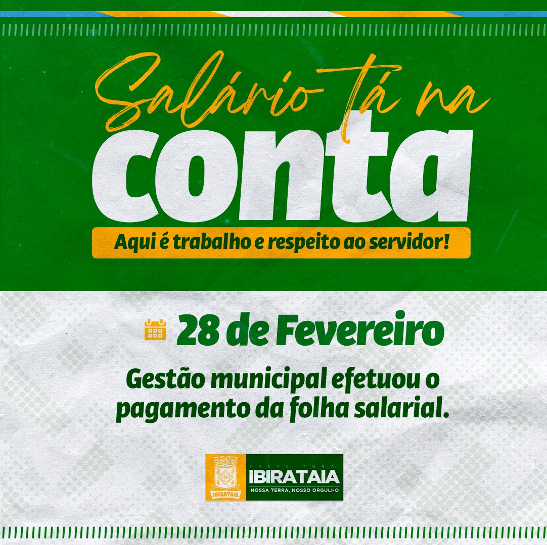 Prefeitura de Ibirataia faz pagamento dos servidores público dentro do mês trabalhado